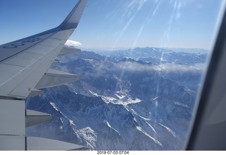 Argentina - flight San Juan to Santiago across the Andes - aerial