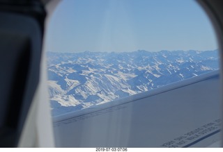 Argentina - flight San Juan to Santiago across the Andes - aerial