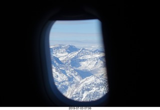 Argentina - flight San Juan to Santiago across the Andes - aerial