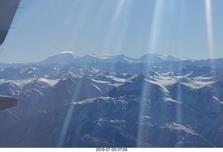 Chile - flight San Juan to Santiago across the Andes - aerial