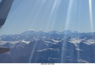 Chile - flight San Juan to Santiago across the Andes - aerial