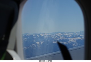 Chile - flight San Juan to Santiago across the Andes - aerial