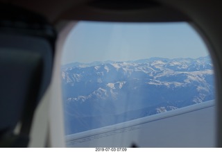 49 a0f. Chile - flight San Juan to Santiago across the Andes - aerial