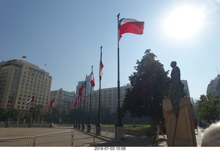 70 a0f. Chile - Santiago tour - flags