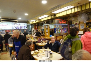 86 a0f. Chile - Santiago tour - crowded restaurant just like New York