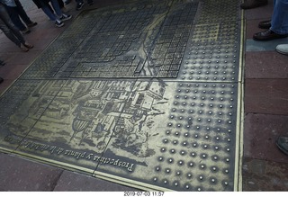 Chile - Santiago - sidewalk map