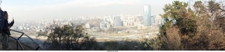 159 a0f. Chile - Santiago tour - mountaintop - panorama