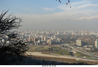 164 a0f. Chile - Santiago tour - mountaintop