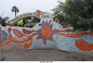 274 a0f. Peru - Lima - beach garden walk
