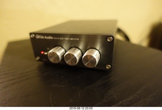 my jury-rigged hifi for testing the turntable