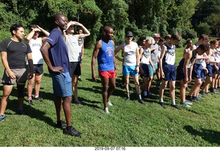 Curtis Arboretum - Cheltenham XC alumni race - starting line