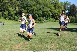 Curtis Arboretum - Cheltenham XC alumni race - team members to starting line - John D