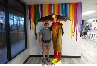 NH2T Turkey Trot - Andy Pandy as a turkey + Adam