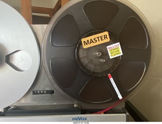 tape thrown up by my cat