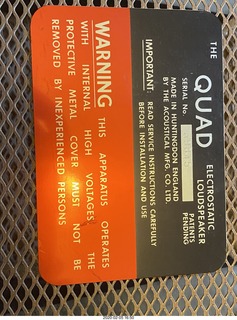 Quad ESL repair, replacing EHT power-supply board - back to two channels