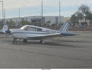 Piper Comanche on three flat tires