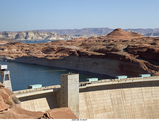 Page Airport (PGA) to Wahweap Marina run - Glen Canyon Dam Bridge