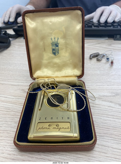 old hearing aid from Dr. Daniel Greenblatt's office