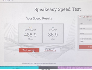 Speakeasy Speed test