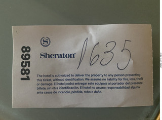 49 a0y. luggage storage receipt