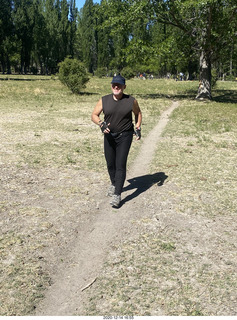 3285 a0y. Argentina Eclipse Day - Adam running at the site