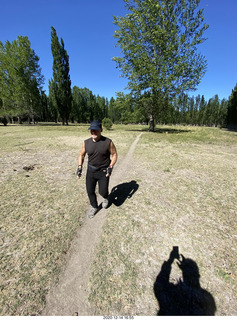 3286 a0y. Argentina Eclipse Day - Adam running at the site