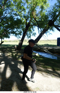 3291 a0y. Argentina Eclipse Day - Adam running