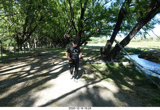 3297 a0y. Argentina Eclipse Day - Adam running