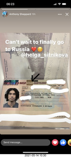Anthony going to Russia