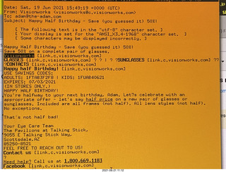 Vince's birthday balloon