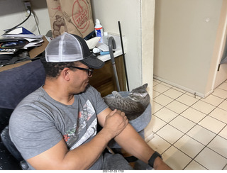 Jerome and cat Potato