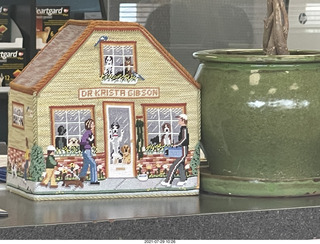 Dr. Krista Gibson needlepoint house