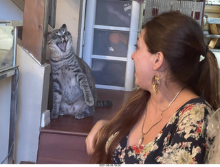 Didem and cat Potato