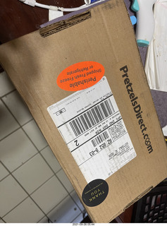 Philly pretzels in the box