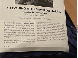Mesa Arts Center - Emmylou Harris concert program