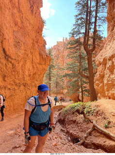 3494 a18. Bryce Canyon - Wall Street hike - Adam