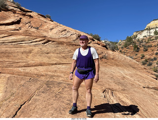 Bryce Canyon Fairyland Trail hike - Adam and chosen hoodoo