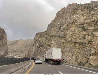 Arizona drive on I-15, Virgin River, amazing views