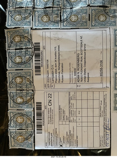 tape package from Oleg in Russia