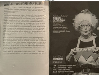 Scottsdale Arts - An Evening with Branford Marsalis - program