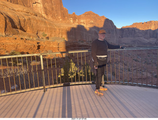 9 a19. Utah - Arches National Park - Park Avenue + Adam