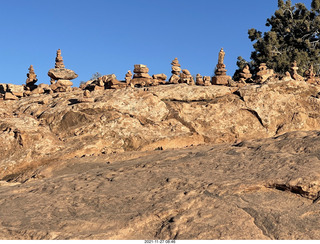 30 a19. Utah - Arches National Park cairn farm?