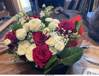 Olga and Anthony gave me a lovely floral bouquet for my birthday