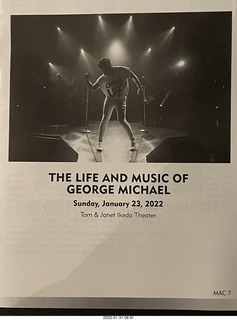 Mesa Arts - George Michael - program