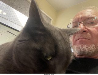 my cat Devin + Adam