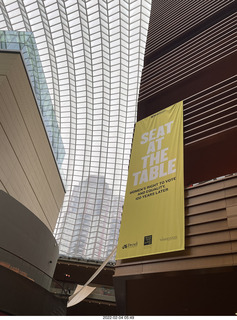 Philadelphia trip - Kimmel Center - Seat at the Table sign