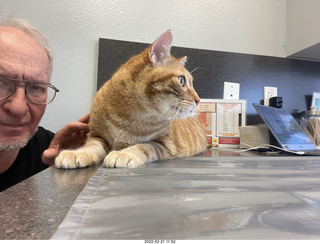 Adam and cat Max