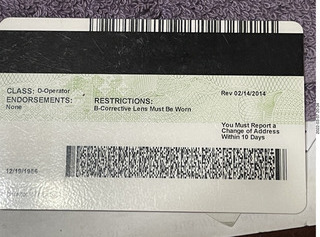 my driver license