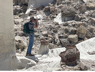 Page - Wahweap hoodoos + Shaun