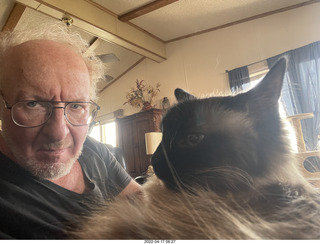 Adam and cat Max